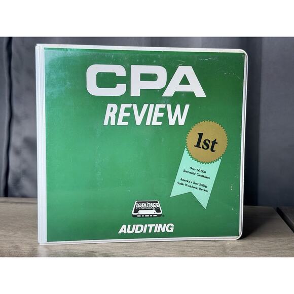 CPA Review Auditing Audio Cassette Tape Set TotalTape 1989 Accounting Study - Picture 1 of 8